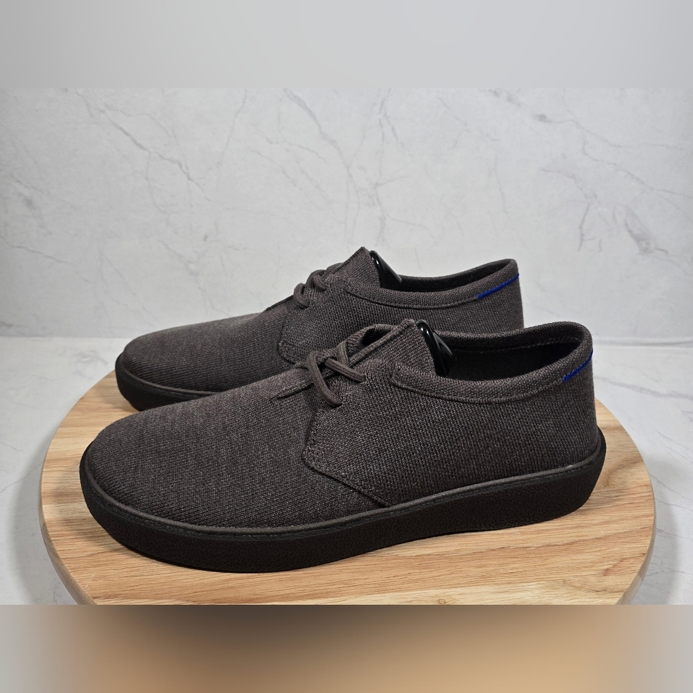 Rothy's The Monty Lace Up Shoes Mens 10 Brown Wool Blend Knit  Modern Casual